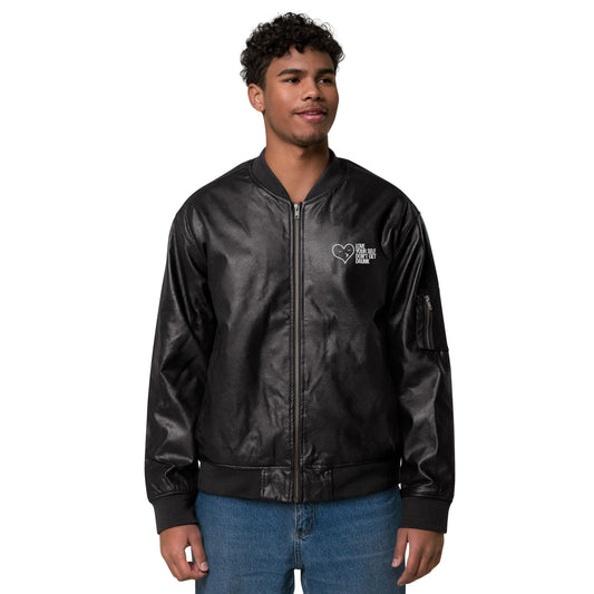 Leather Bomber Jacket