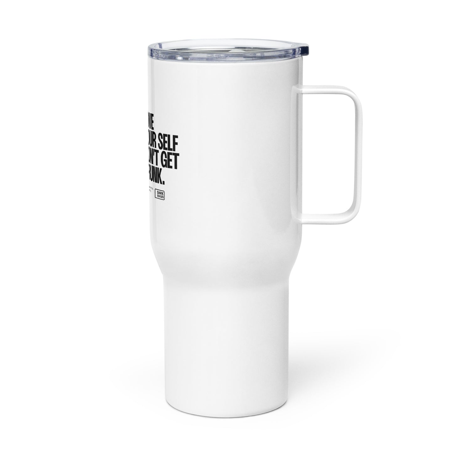 Travel mug with a handle