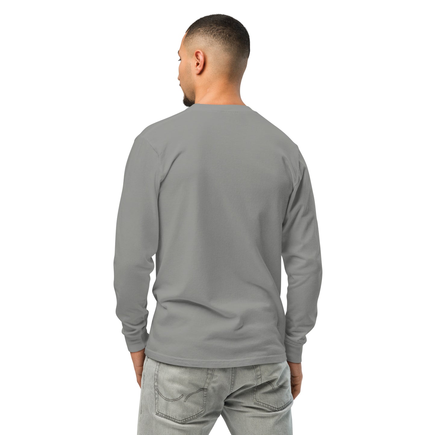 Garment-dyed heavyweight long-sleeve shirt