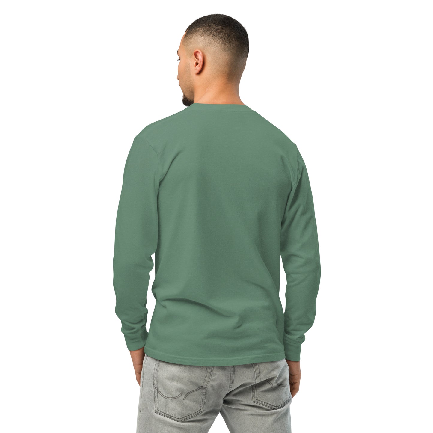 Garment-dyed heavyweight long-sleeve shirt